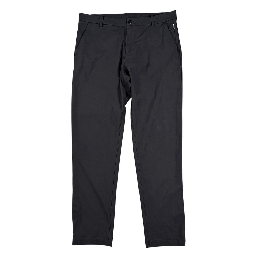 Lululemon Commission ABC Classic Pants Mens 36x33 Black Performance Stretch EUC